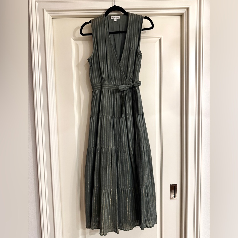 Karina Grimaldi Olive Midi Dress